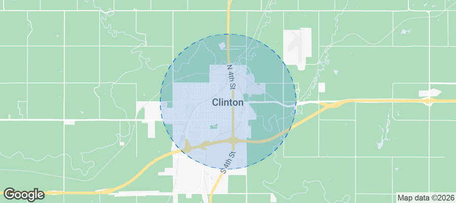Clinton Airbnb map